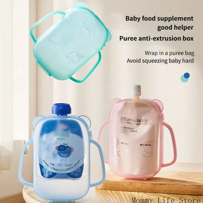 Le portatif support pochette compression nourriture pour bébé empêche les déversements pendant