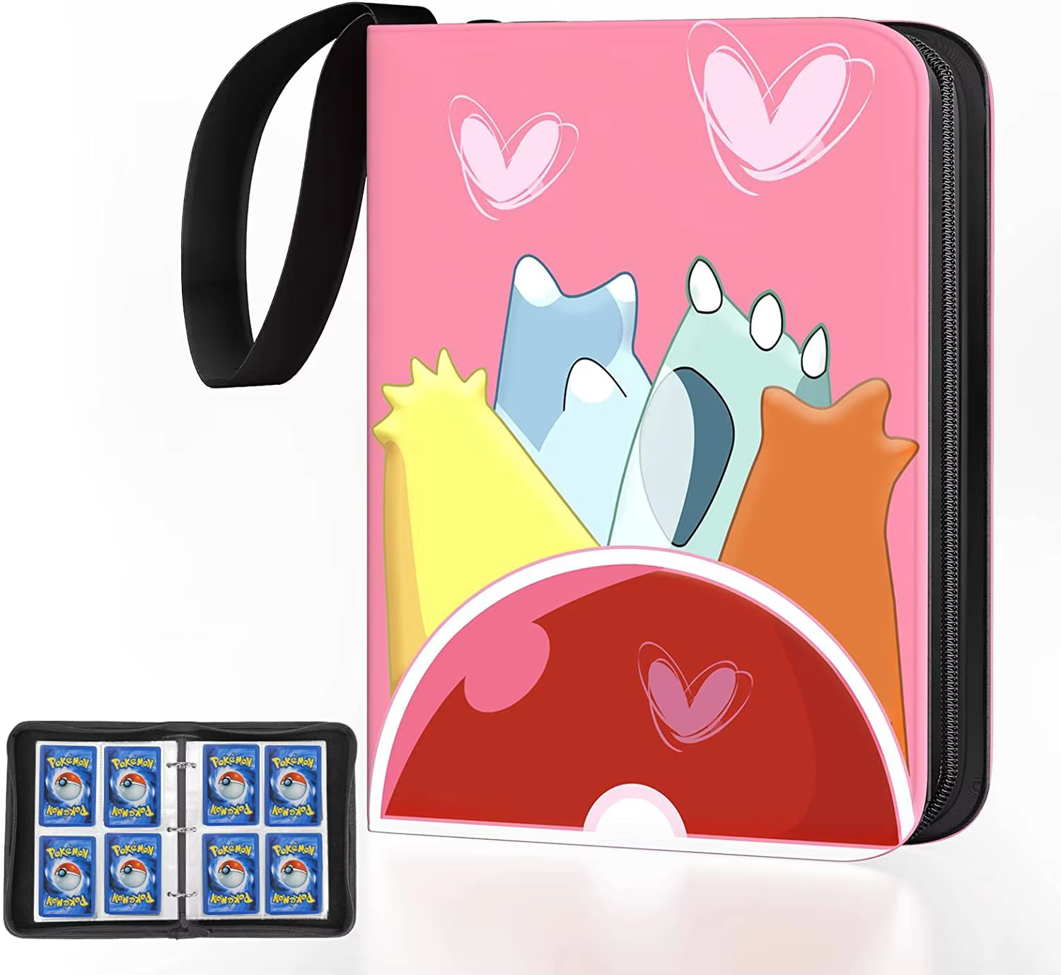 Classeur de cartes Pokemon TCG en cuir PU