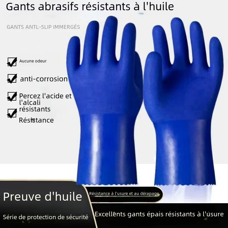 Gants industriels résistants aux produits chimiques