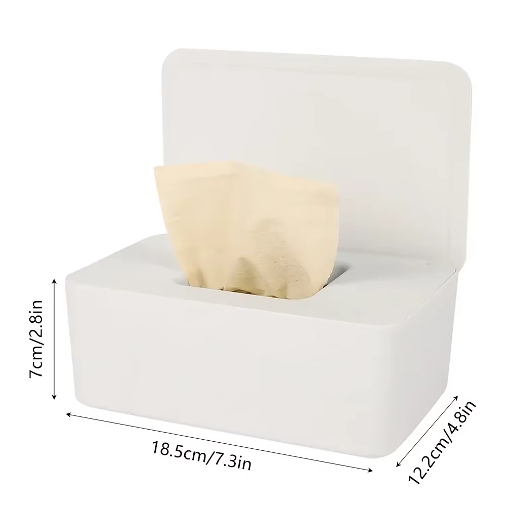 Boîte à mouchoirs humides anti-poussière avec couvercle