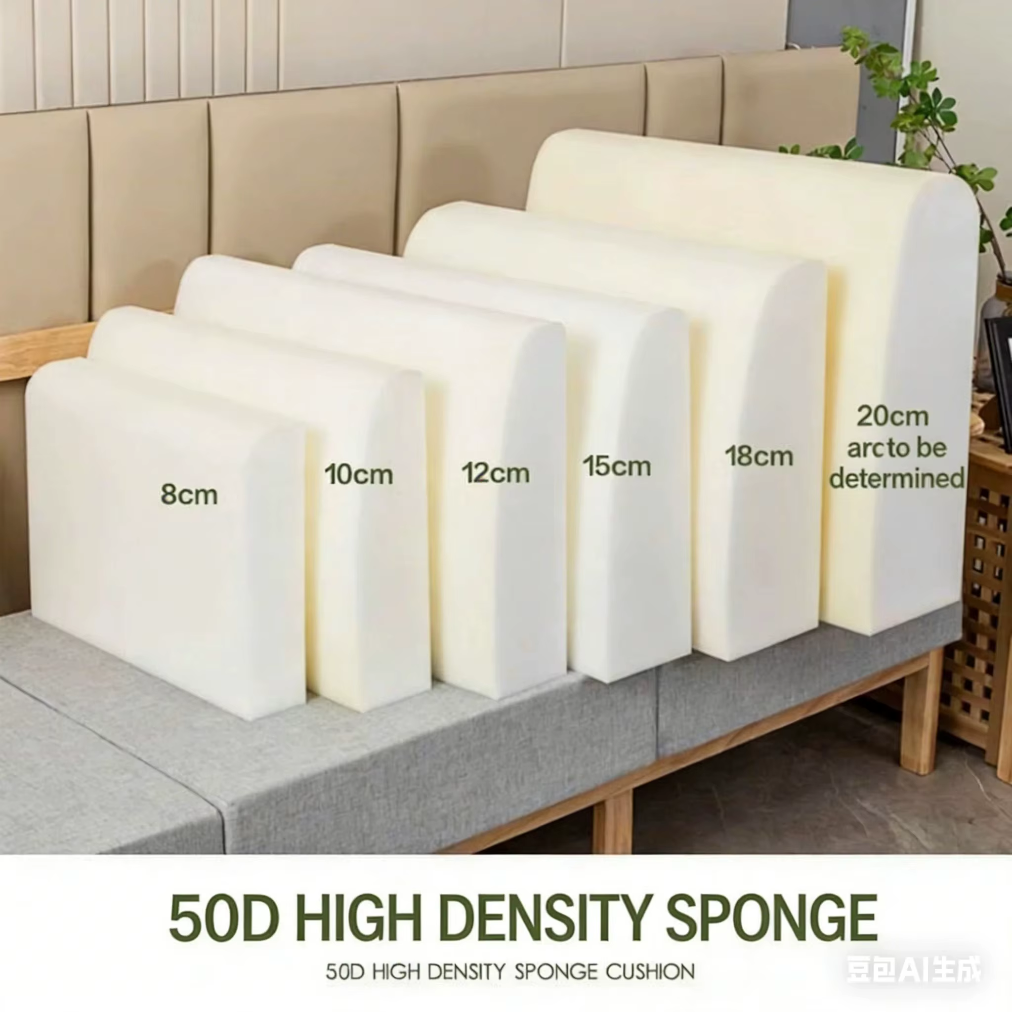 Mousse de remplissage haute densité pour coussins de banc personnalisés