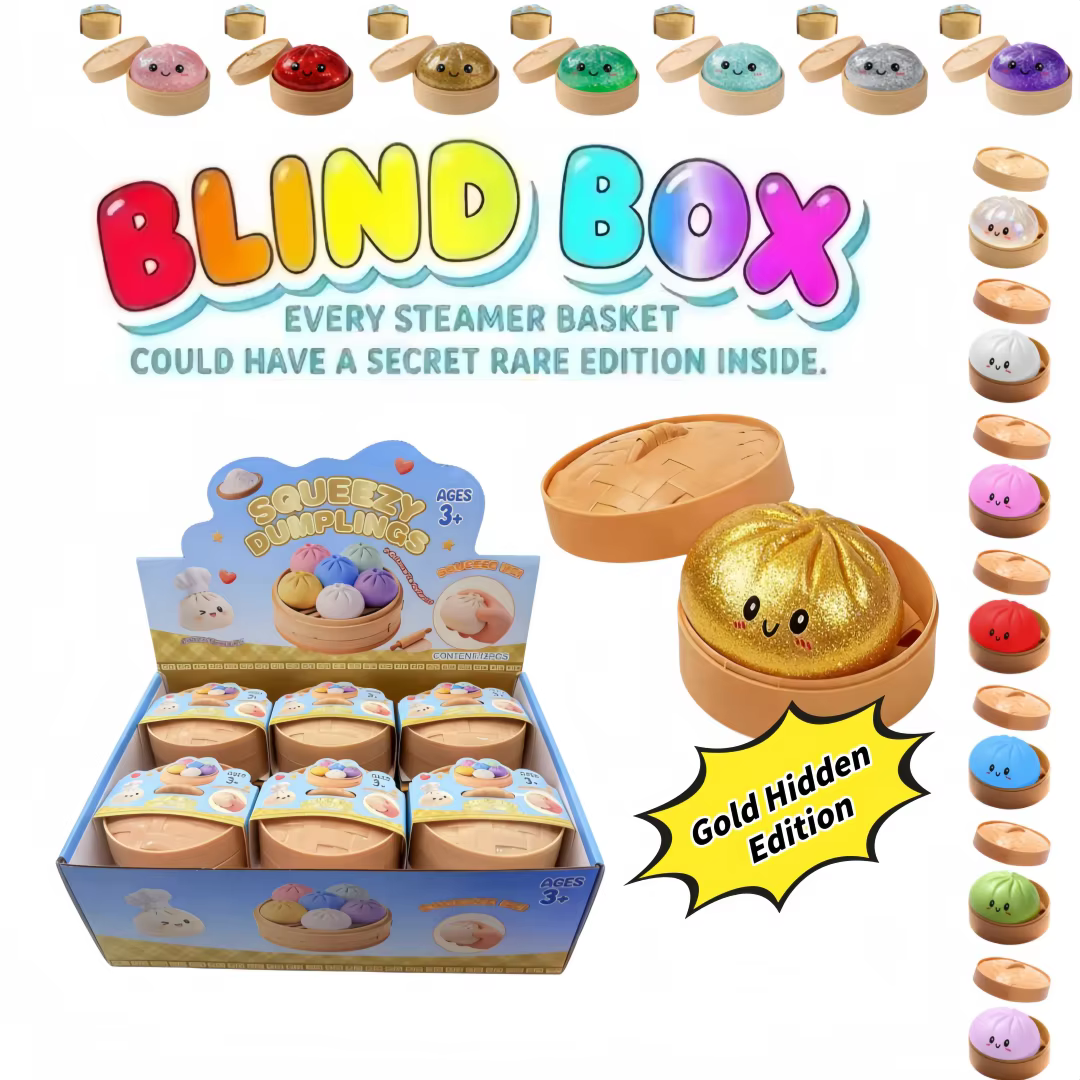 Bun Blind Box : Balles anti-stress douces et colorées