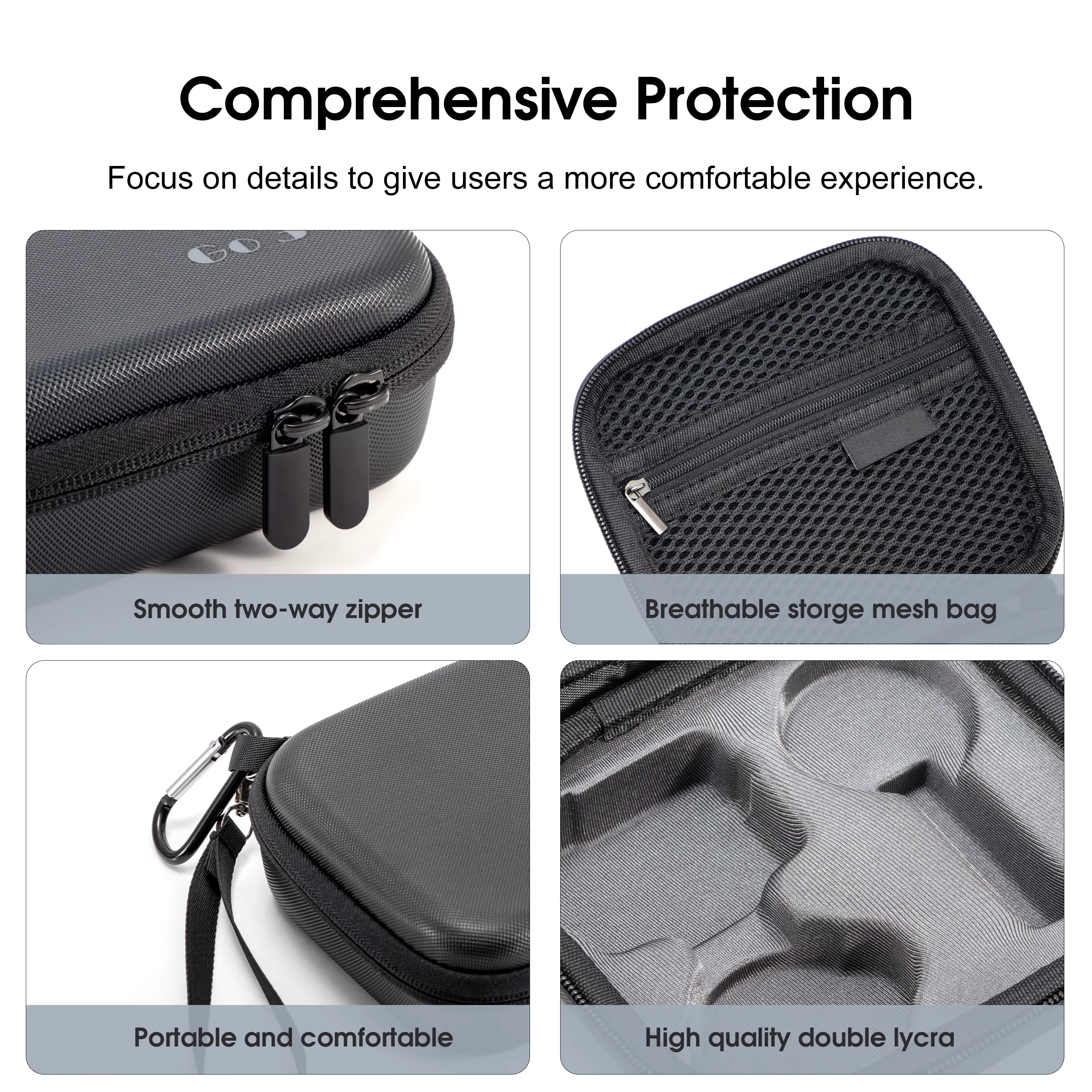 Étui de transport pour Insta360 GO 3S, sac de rangement pour caméra d'action, étui de protection compatible avec les accessoires de caméra d'action Insta360 GO 3S/3