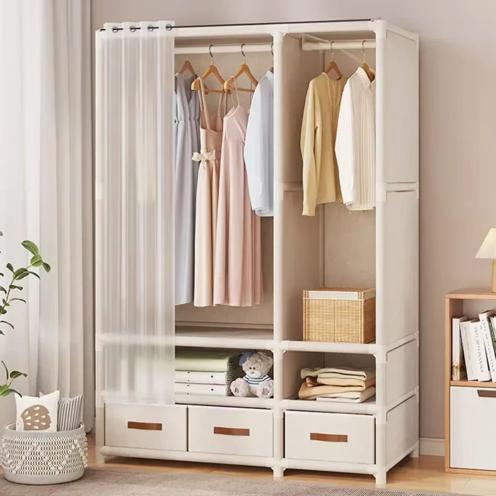 Armoire de Rangement en Tissu pour Chambre à Coucher