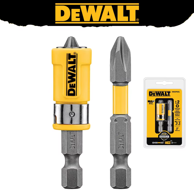 DEWALT Original DWA2PH2SL MAXFIT tournevis embouts 2 pouces PH2 Impact pilote Bit anneau magnétique manchon ventouse outil accessoires