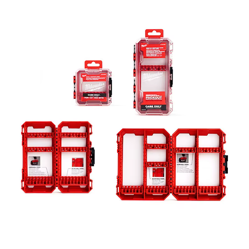 Boîte de rangement Milwaukee personnalisable pour embouts