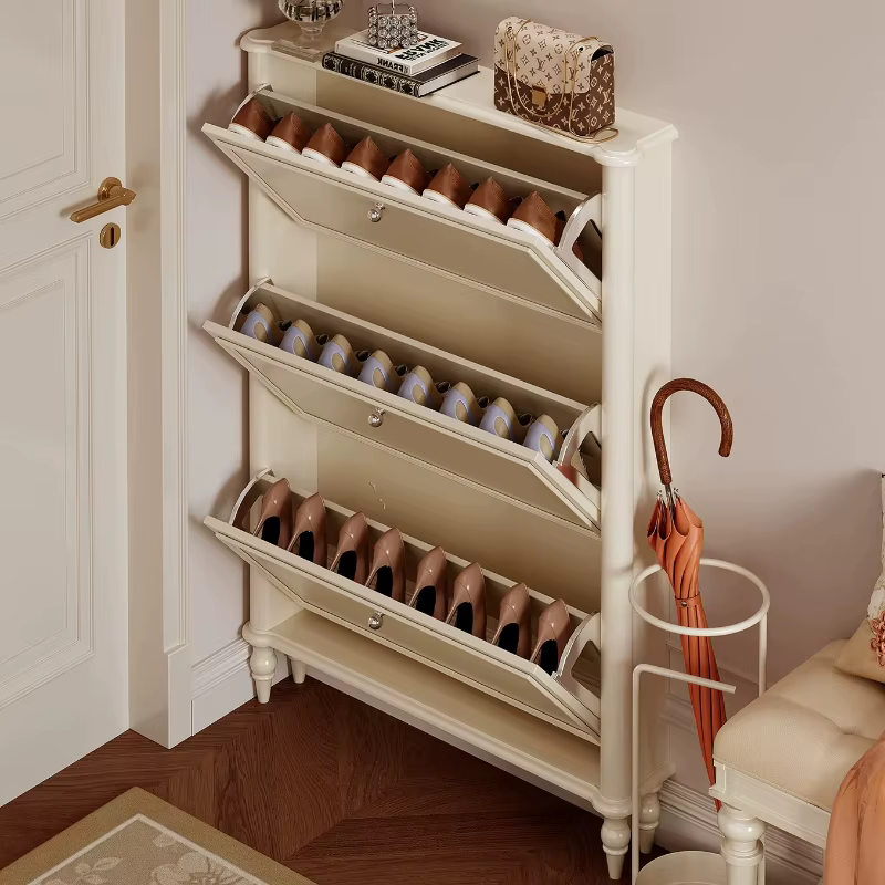 Meuble à chaussures mince pour balcon, en bois, de luxe, présentoir de salon, étagère à chaussures multi-usages, Zapatero Organizador, mobilier de couloir
