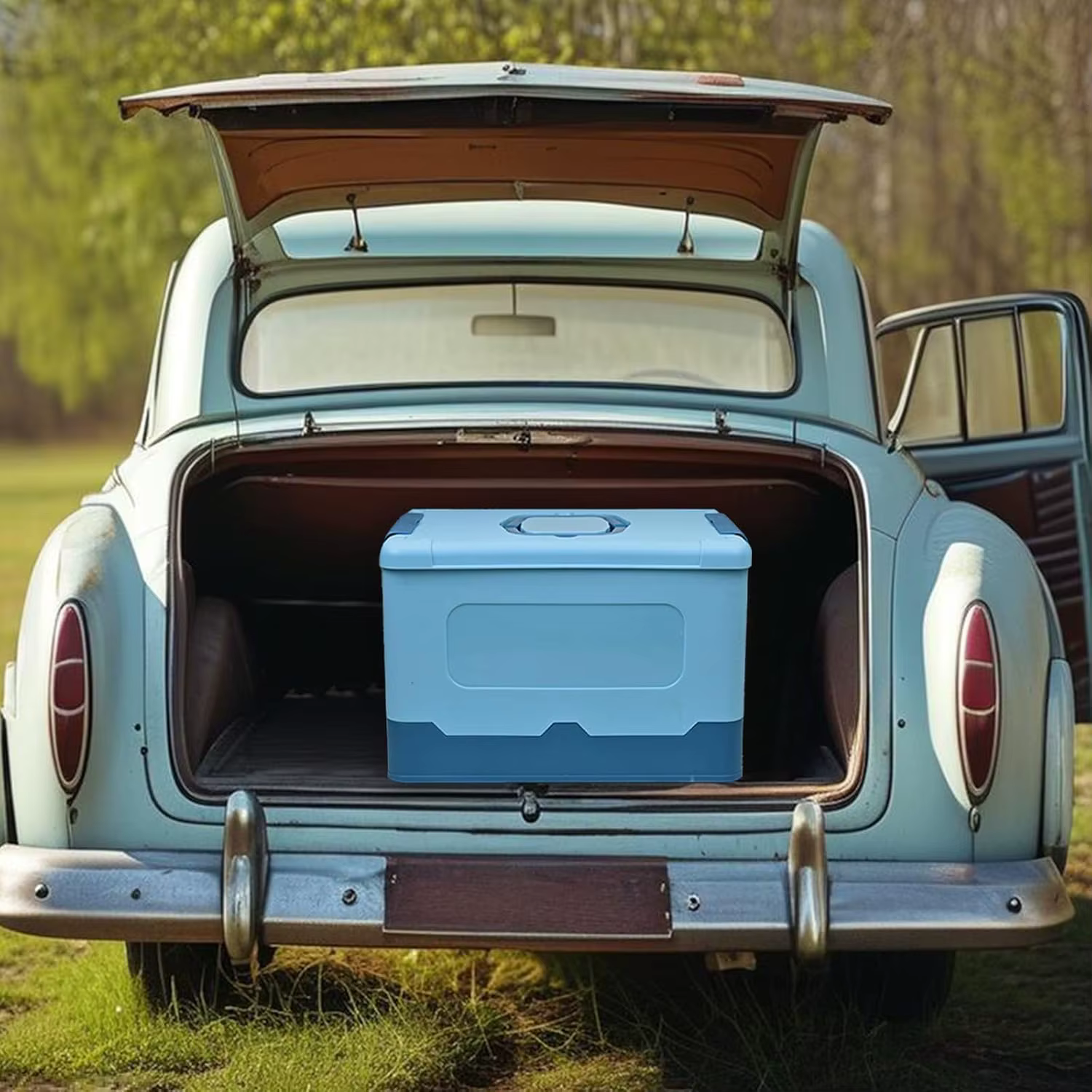Boîte de rangement pliable avec couvercle
