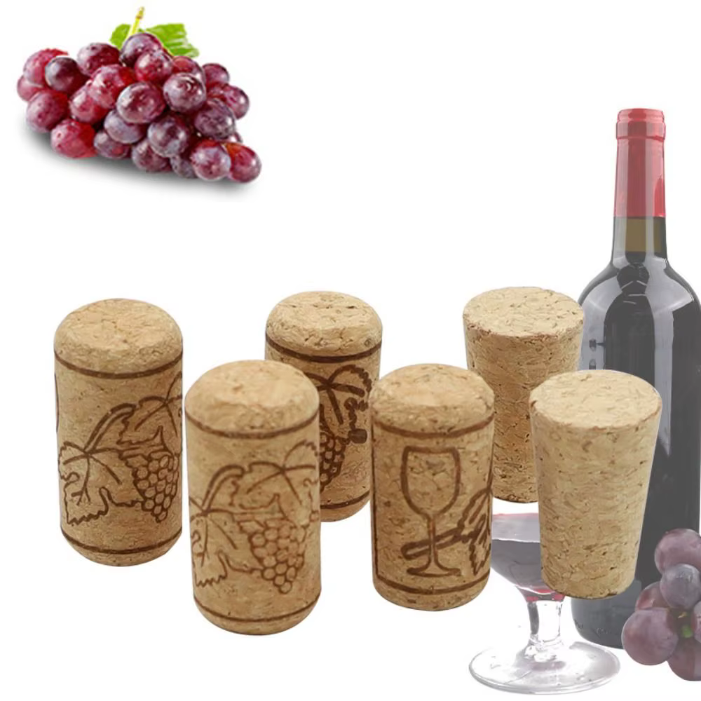 Bouchons de bouteille de vin en bois réutilisables