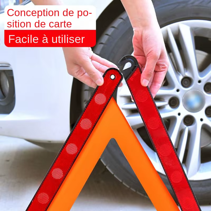 Triangle d'iode pour installation d'urgence de voiture