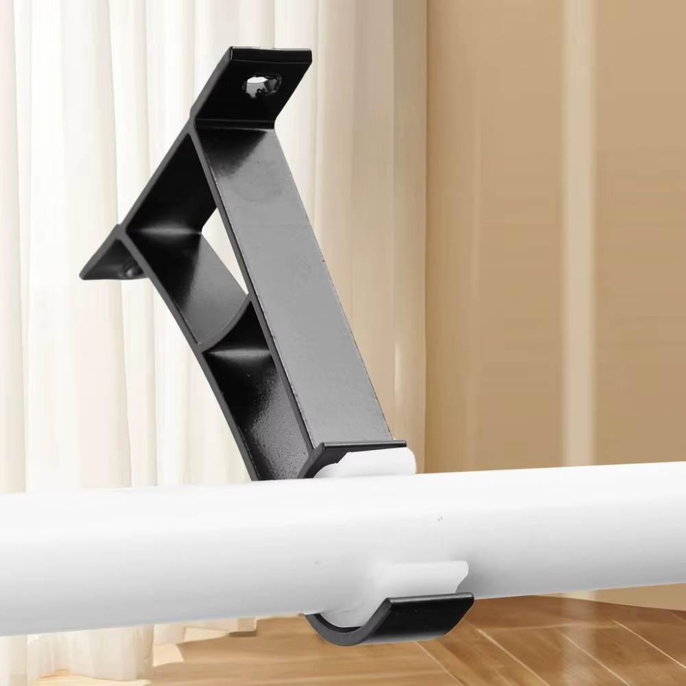 Nouveau Support de tringle à rideau en alliage d'aluminium avec vis