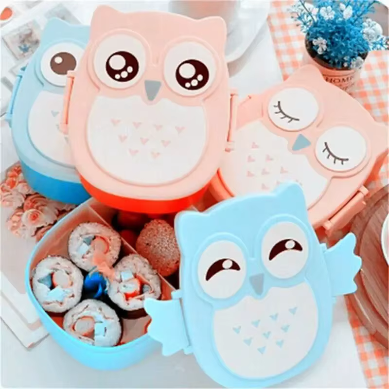 Boîte à déjeuner Portable en plastique pour enfants étudiants