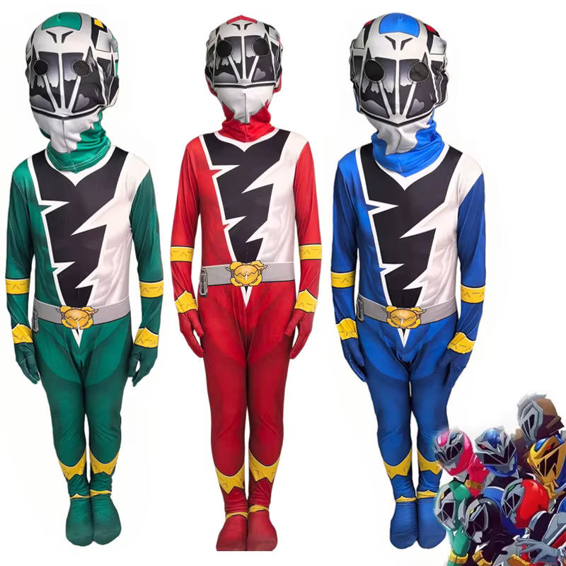 Anime fantaisie Ranger Kishiryu Sentai Ryusoulger Cosplay Costume combinaison Halloween fête