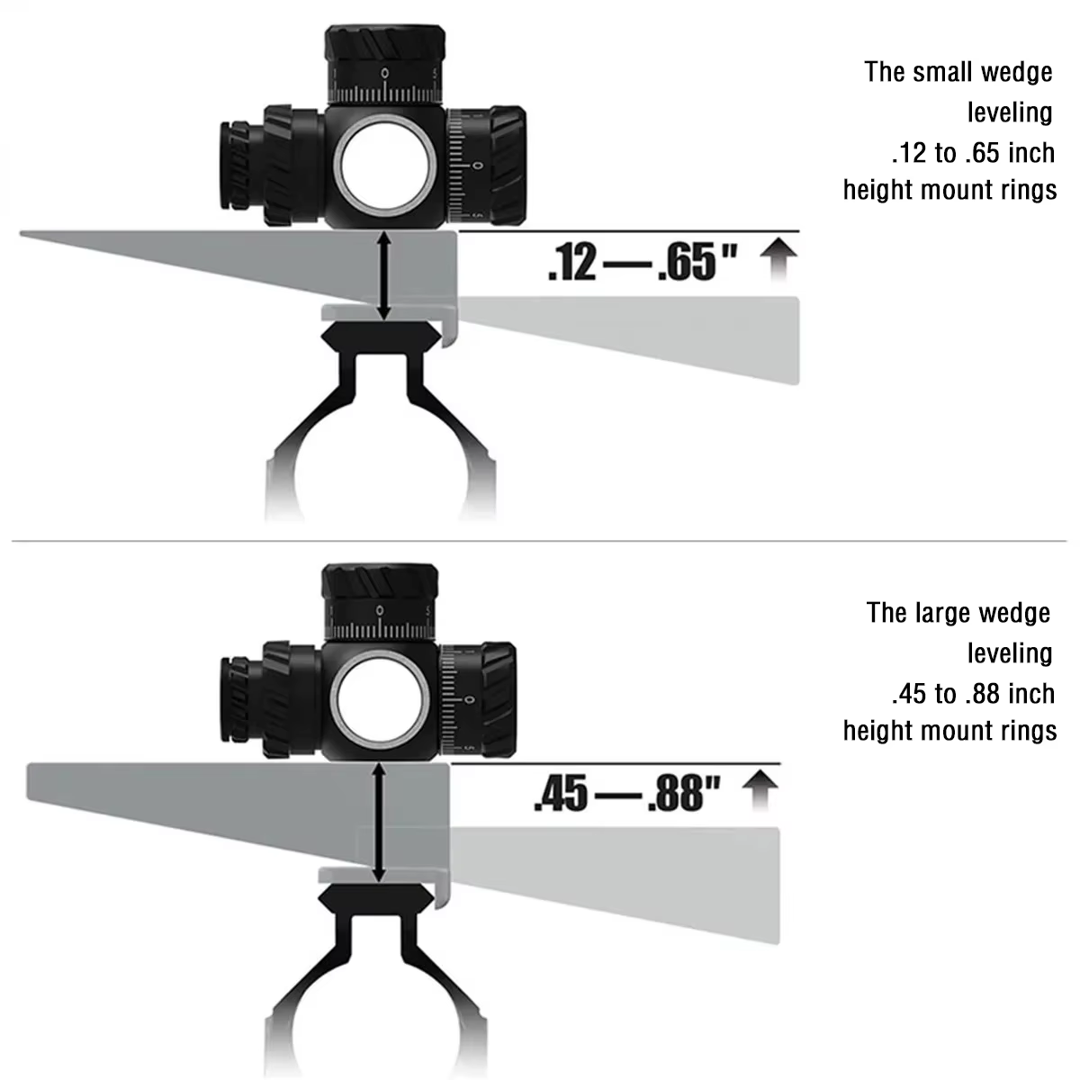 Niveleur optique tactique Combo en aluminium, facile à utiliser pour la chasse, support de lunette, nivellement, outils de réglage, accessoires