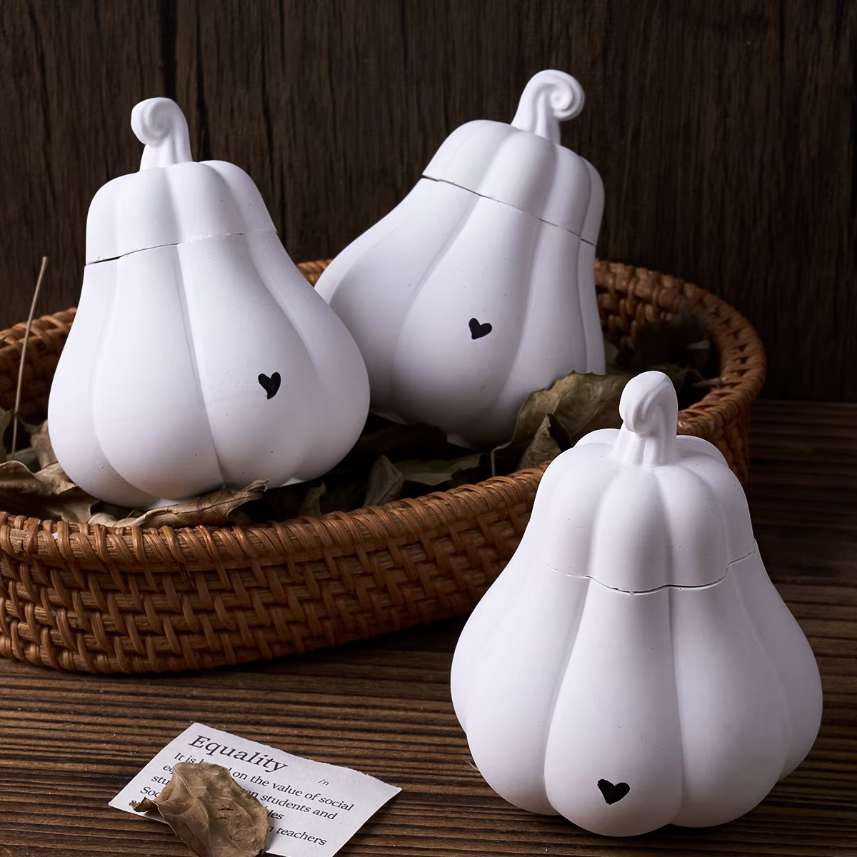 Boîte de rangement de citrouille
