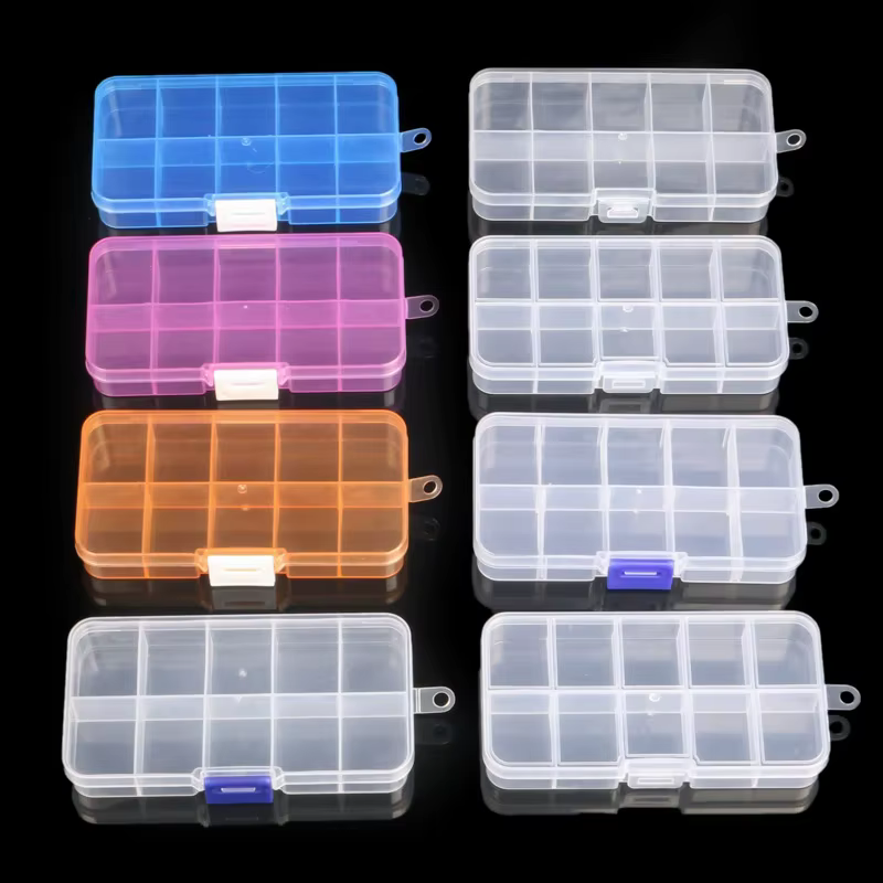 Boîte de rangement en plastique Transparent