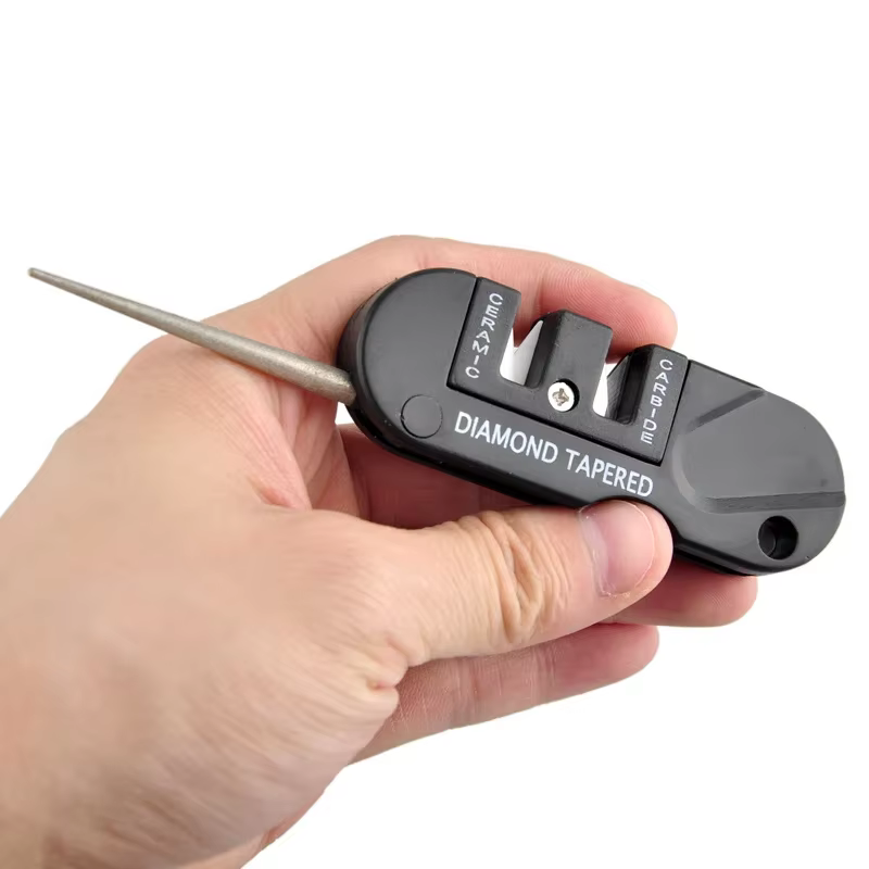 Affûteur de couteaux en carbure de céramique de tungstène Portable 4 en 1