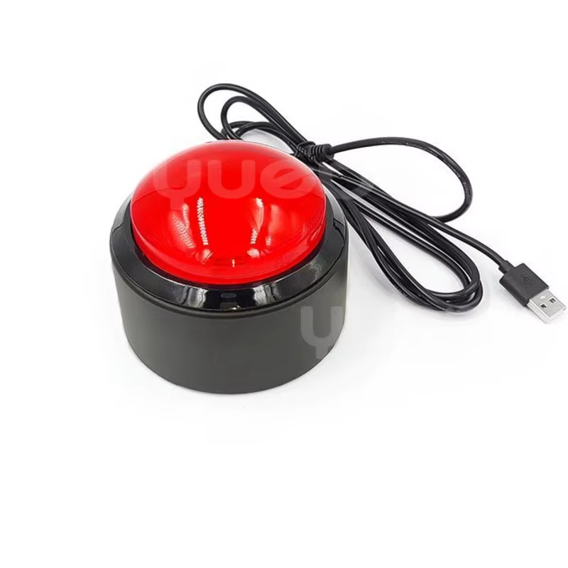 Bouton de loterie USB 100mm, grand bouton Buzzer, tirage de loterie, bouton de souris gauche, espace Ba personnalisé