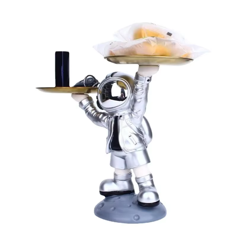 Sculpture de maison, ornement d'astronaute