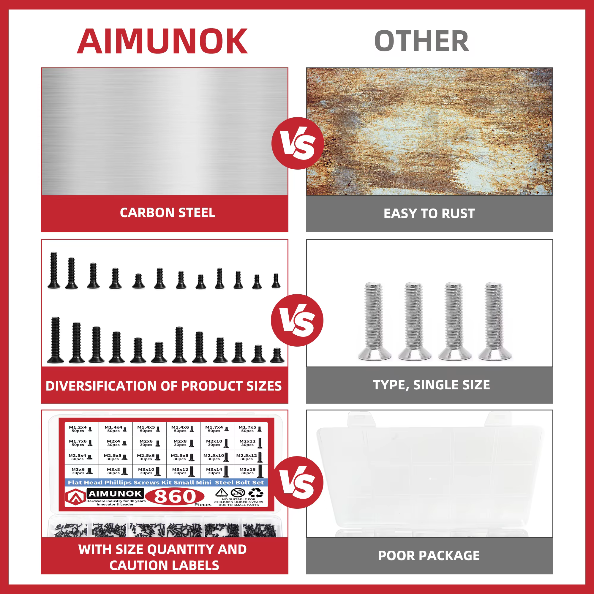 Kit d'assortiment de petites vis pour ordinateur