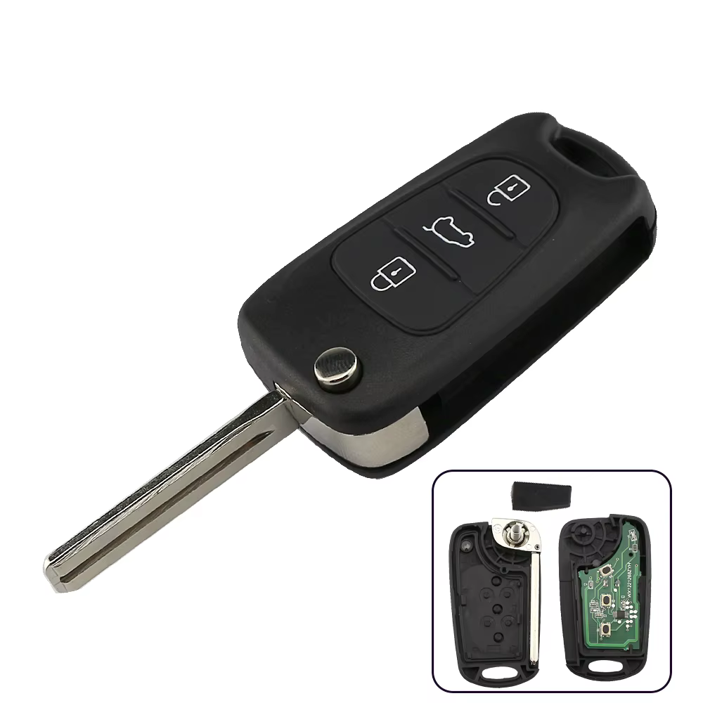 Clé de voiture à distance pliante, pour Hyundai I20 I30 IX35 I35 Elantra Tucson Solaris Accent Picanto NF pour Kia Picanto Sportage Rio3 K5 K2