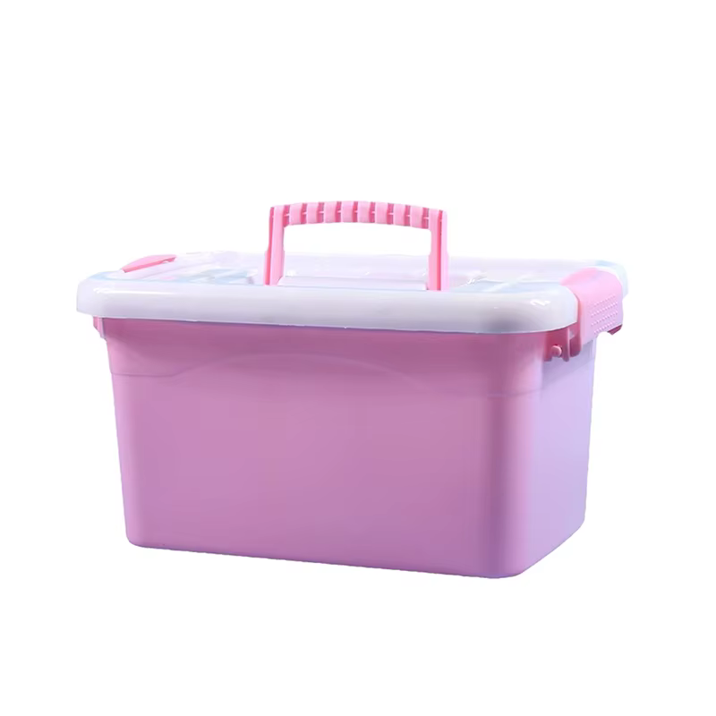 Boîte de rangement en plastique avec couvercle