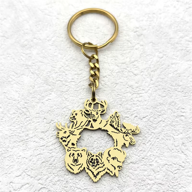 Porte-clés pendentif animaux mignons pour femmes et hommes