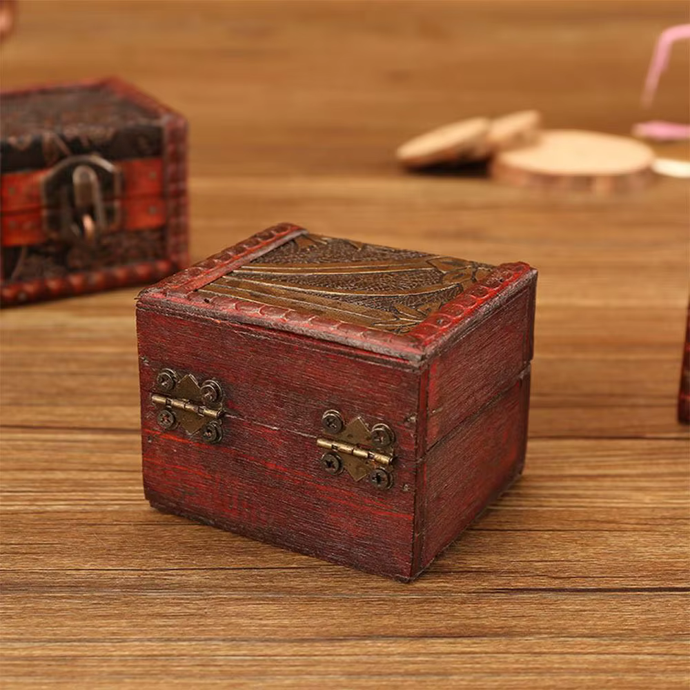 Boîte de rangement en bois de Style chinois