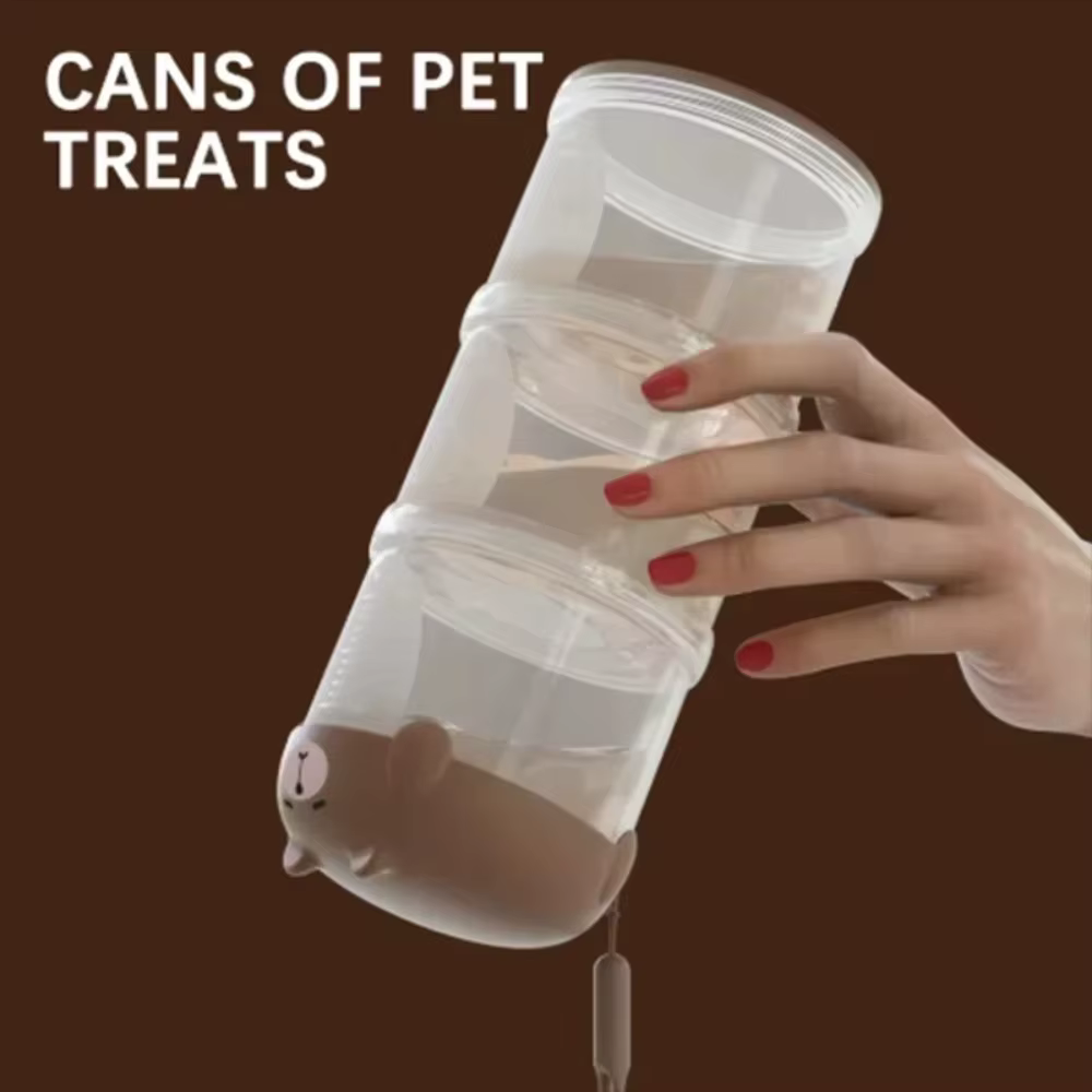 Boîte de rangement portable en plastique scellée pour aliments pour animaux de compagnie