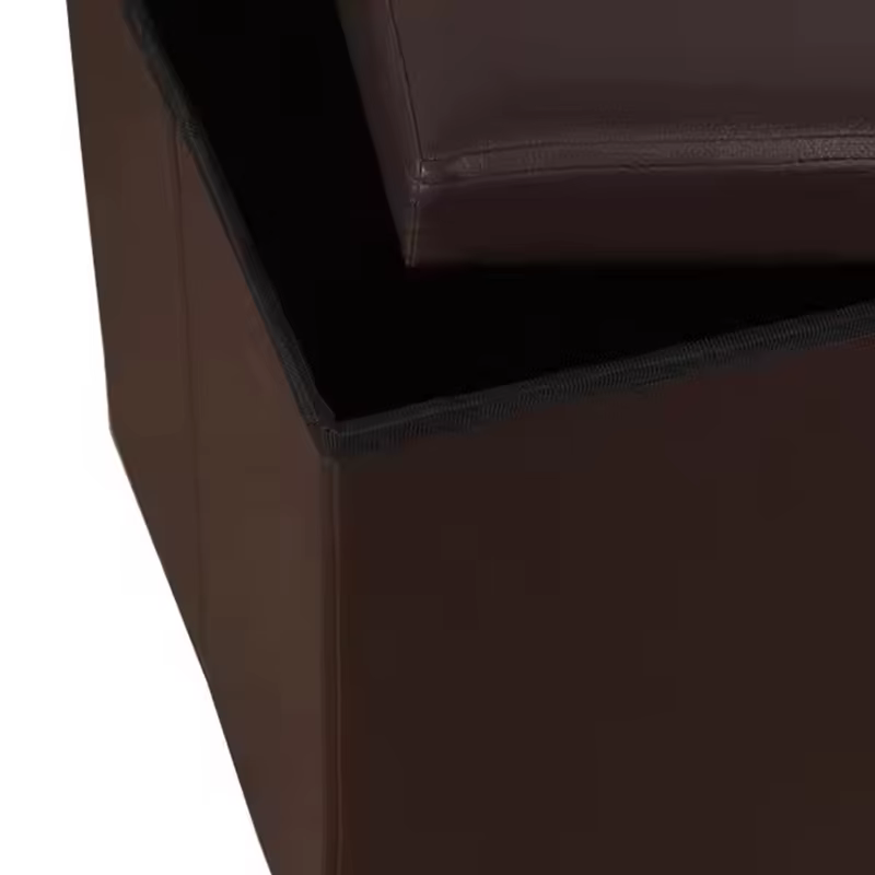 Organisateur de rangement en cuir tabouret créatif repose-pieds