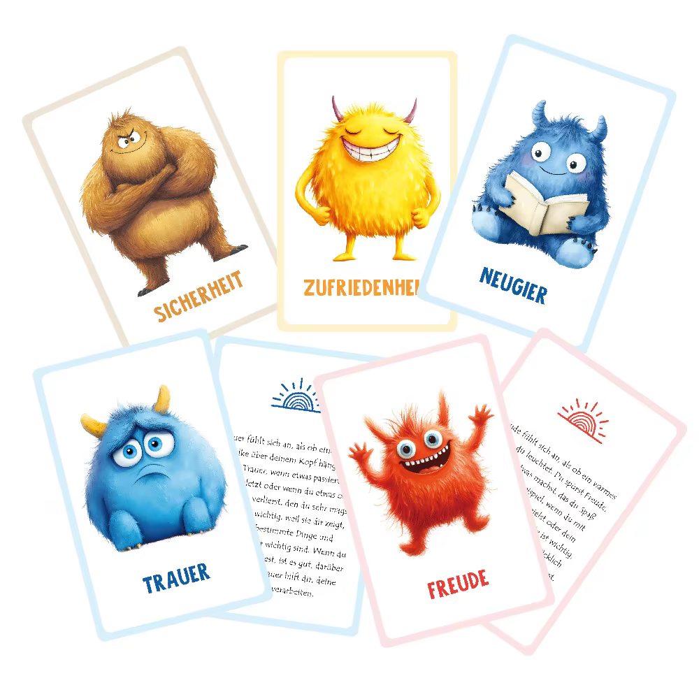 Jeu de cartes « Monstre émotionnel »