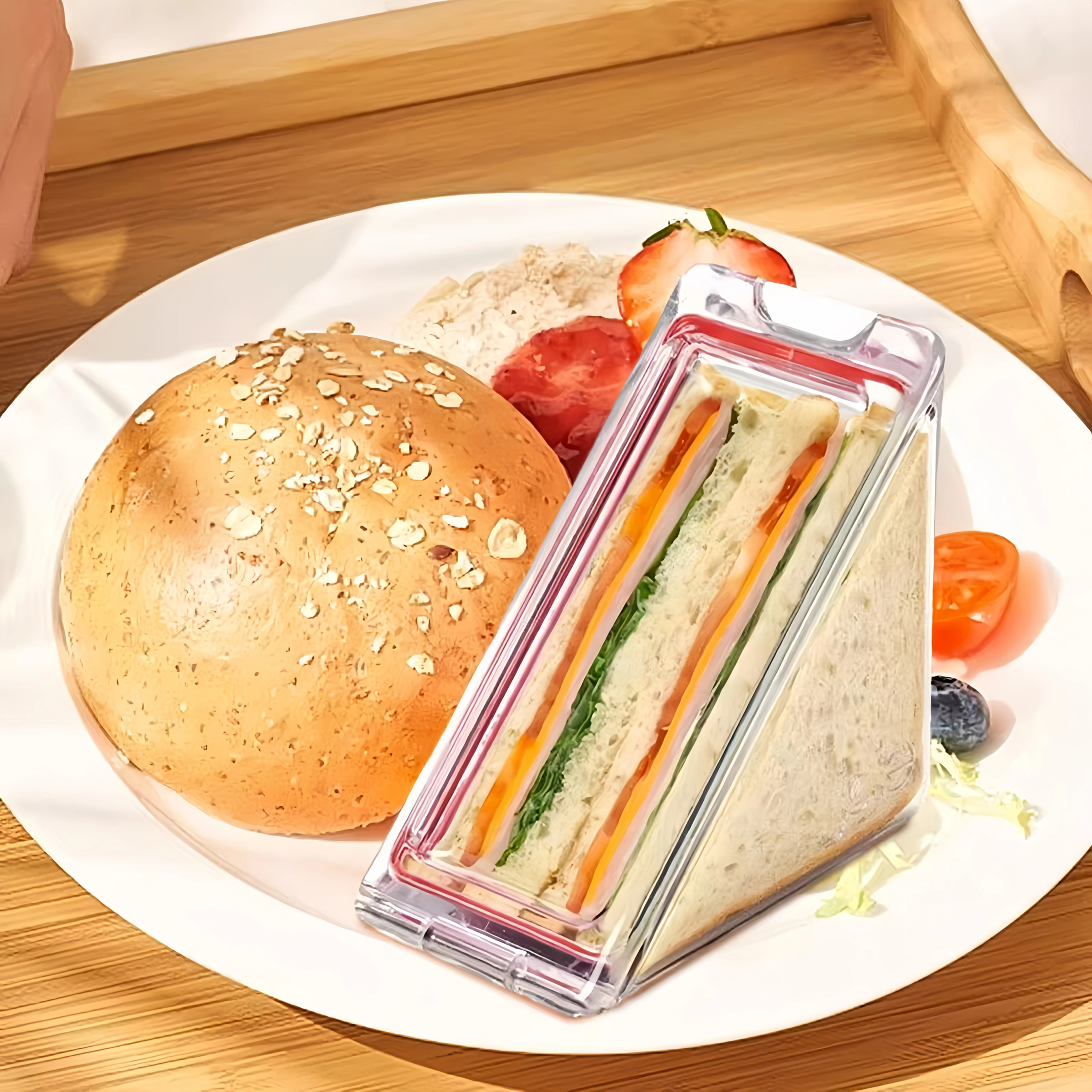 Conteneur triangulaire Portable pour Sandwich