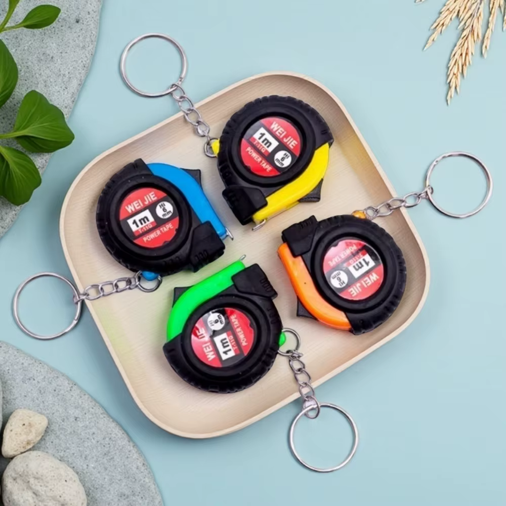 1 mètre mesure créative Mini ruban porte-clés rétractable