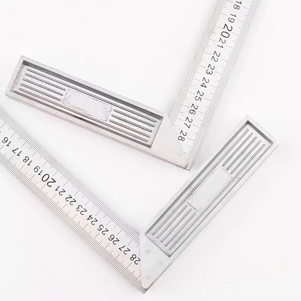 Règle d'angle double face en acier inoxydable 30/50CM