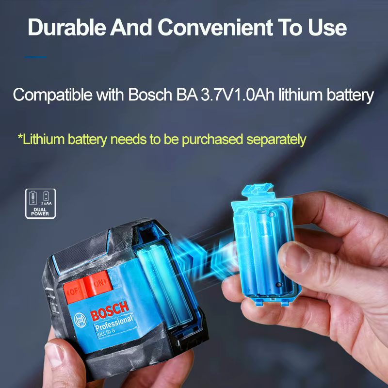 Bosch GLL 50 G vert 2 lignes niveau Laser 15M haute précision outils de mesure