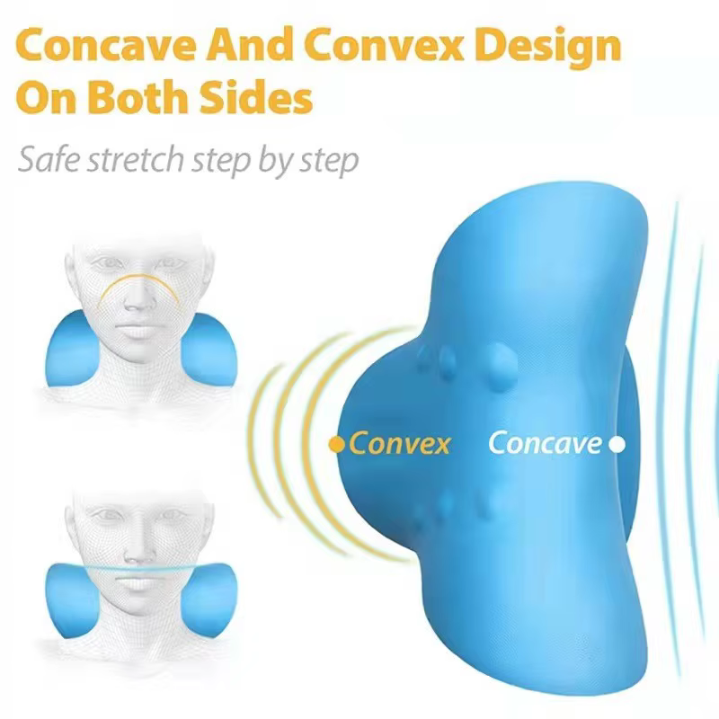 Oreiller de massage cervical par gravité, coussin de relaxation musculaire, civière de cou à traction, outil de massage