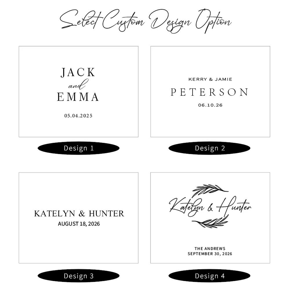 Livre d'or de mariage personnalisé