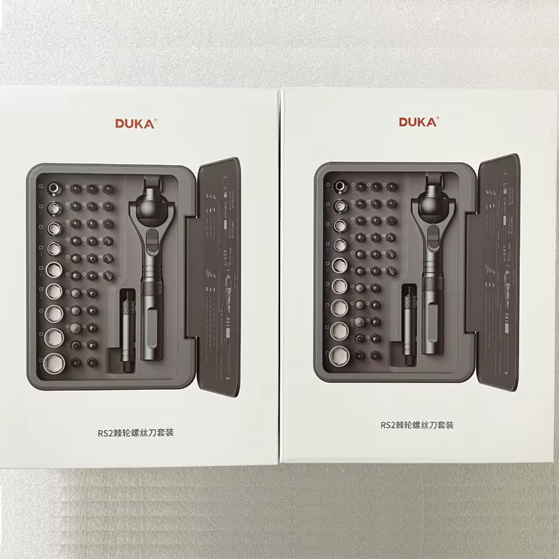 DUKA /AtuMan nouveau jeu de tournevis à cliquet RS2 40 en 1 clé magnétique semi-automatique manchon polyvalent boîte à outils pour maison intelligente