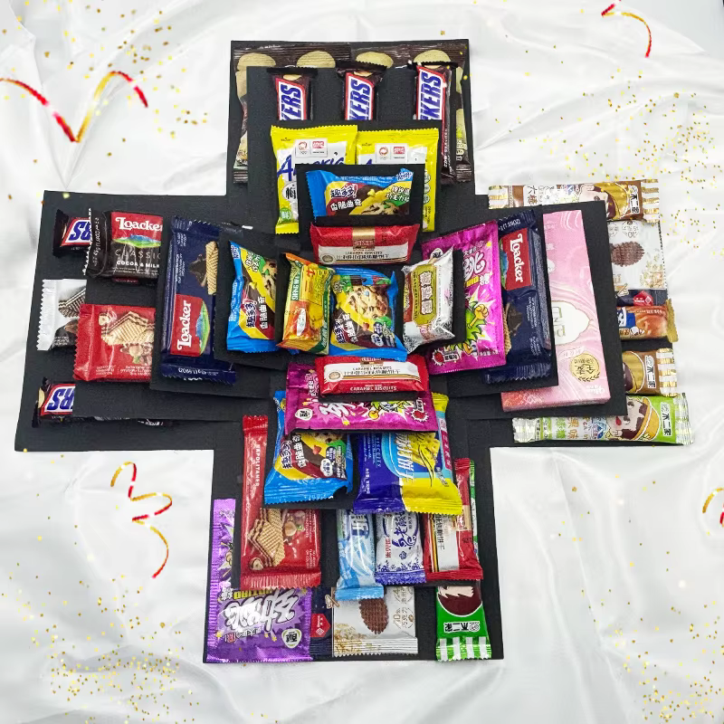Boîte d'emballage cadeau pour fête d'anniversaire et de mariage