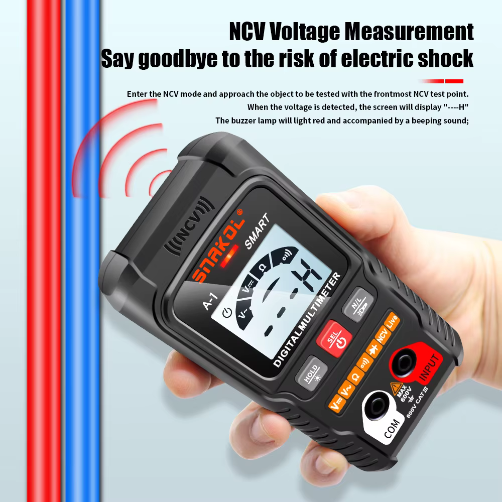 Multimètre numérique professionnel AC DC NCV multimètres intelligents