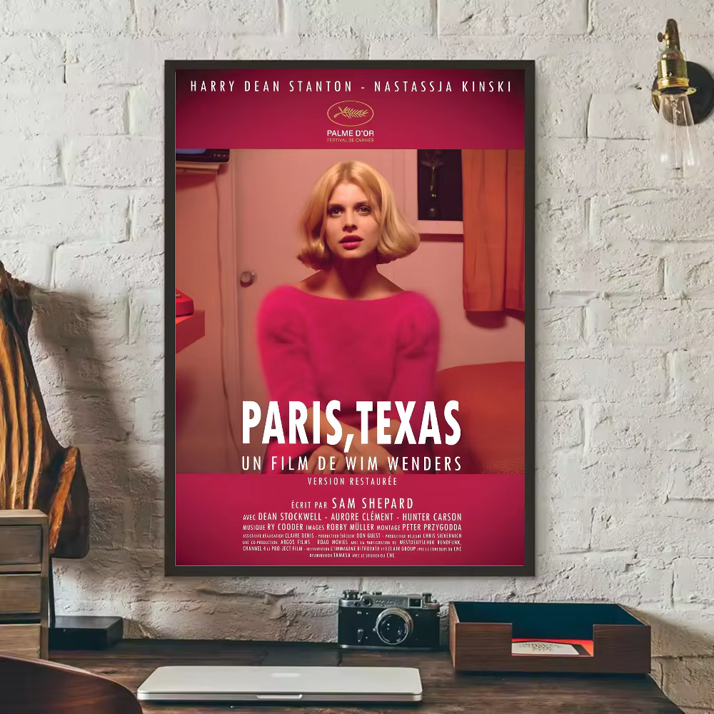 Affiche de film de route classique Paris Texas