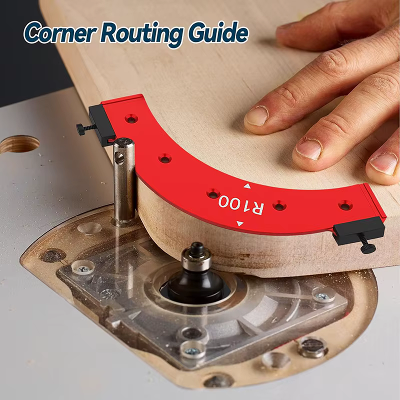 Modèles de rayon d'angle rond pour le travail du bois