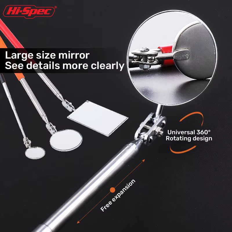 Miroir rotatif d'inspection extensible