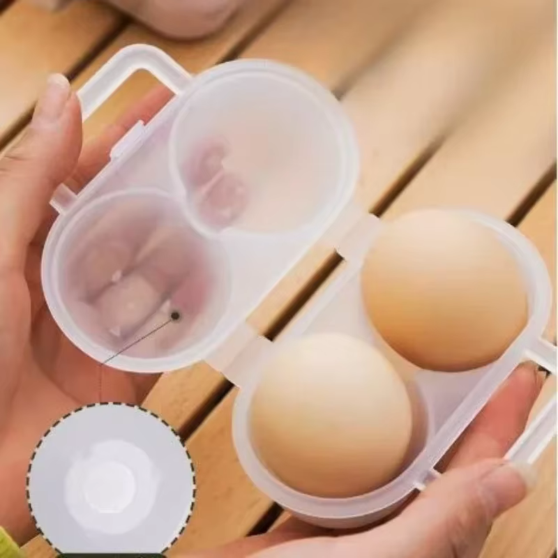 Boîte à œufs Portable d'extérieur à deux compartiments