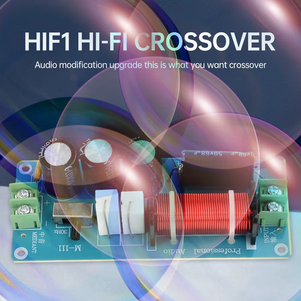 Crossover audio audiophile 150W, 800~2000Hz/750~2000Hz, fréquence réglable, gamme moyenne pure, qualité sonore HiFi