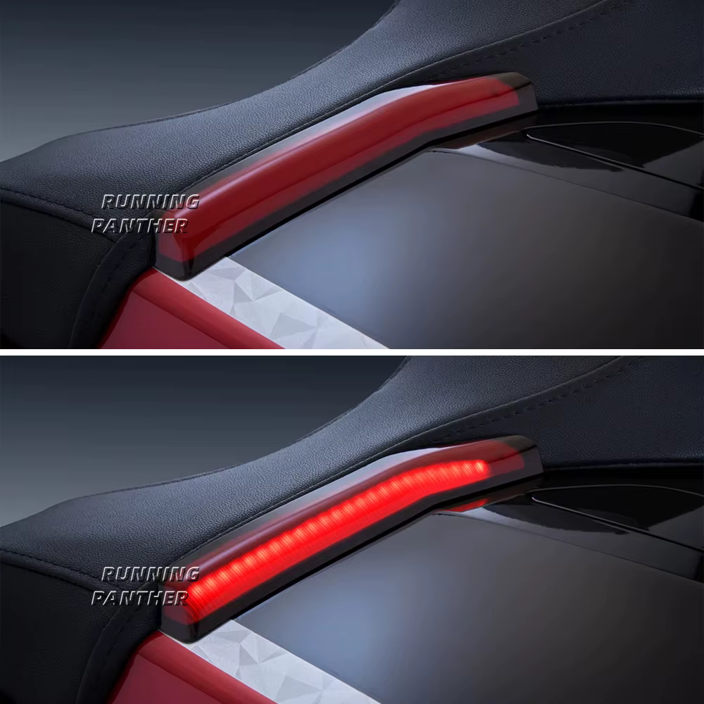Lampe LED décorative latérale pour coffre de moto