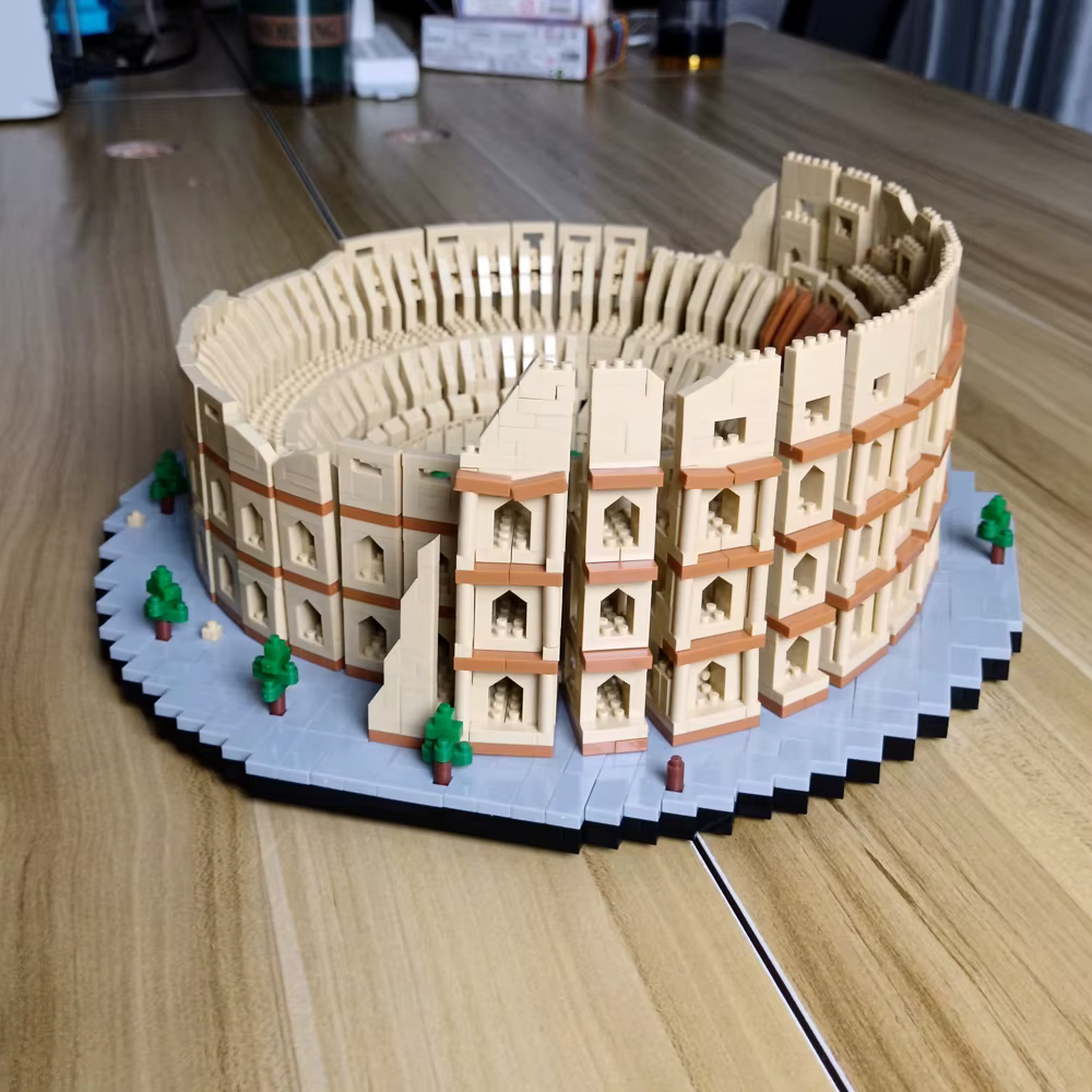 KNEW BUILT Mini blocs de construction rome Colosseum pour enfants et adultes