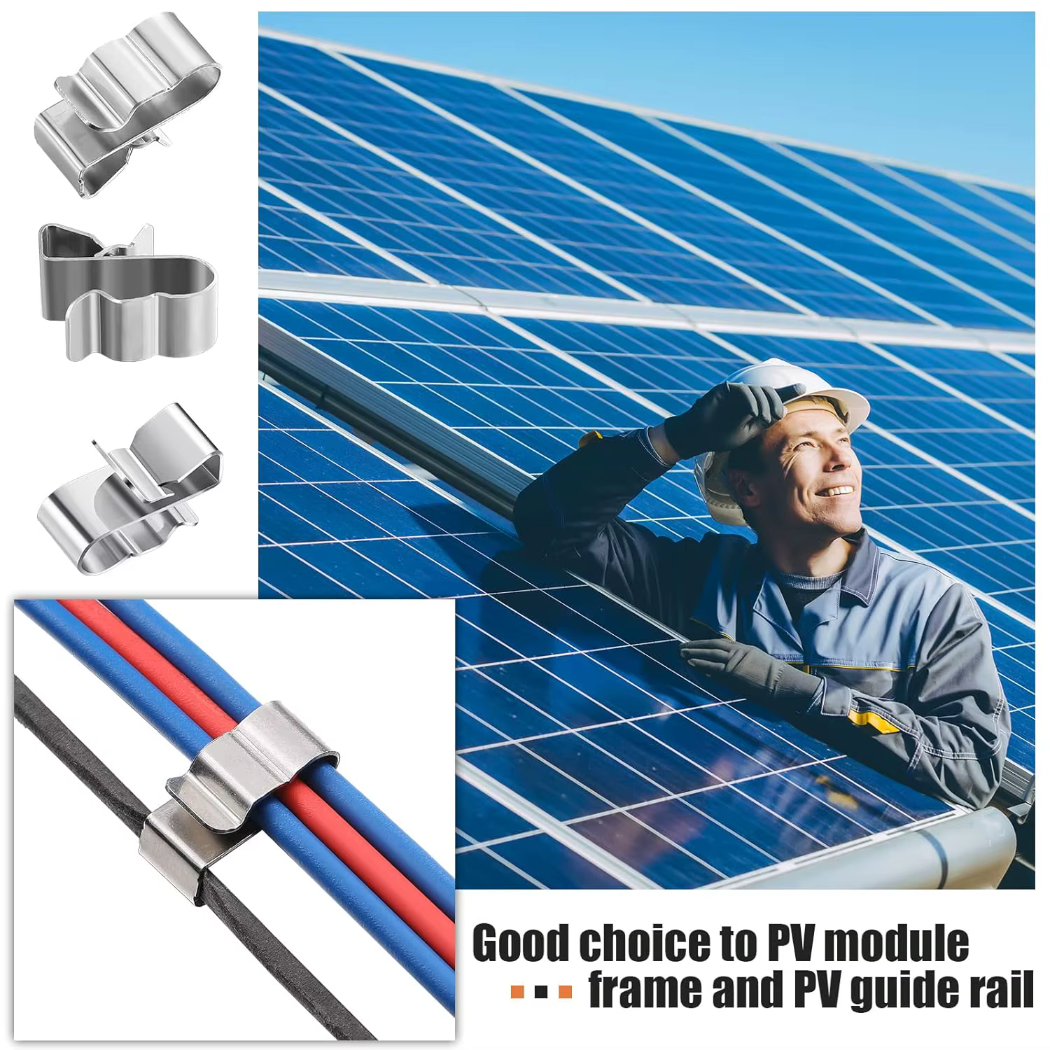 Clip de fixation pour panneau solaire