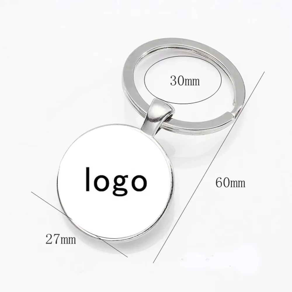 Porte-clés avec Logo personnalisé, personnalisation du Logo de l'entreprise, Photos en noir et blanc, Photos en couleur, personnalisation de la famille privée