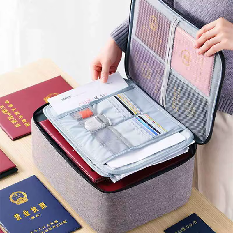 Sac de rangement de documents multicouche